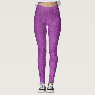 Purple Leggings with Scratch like Appearance
