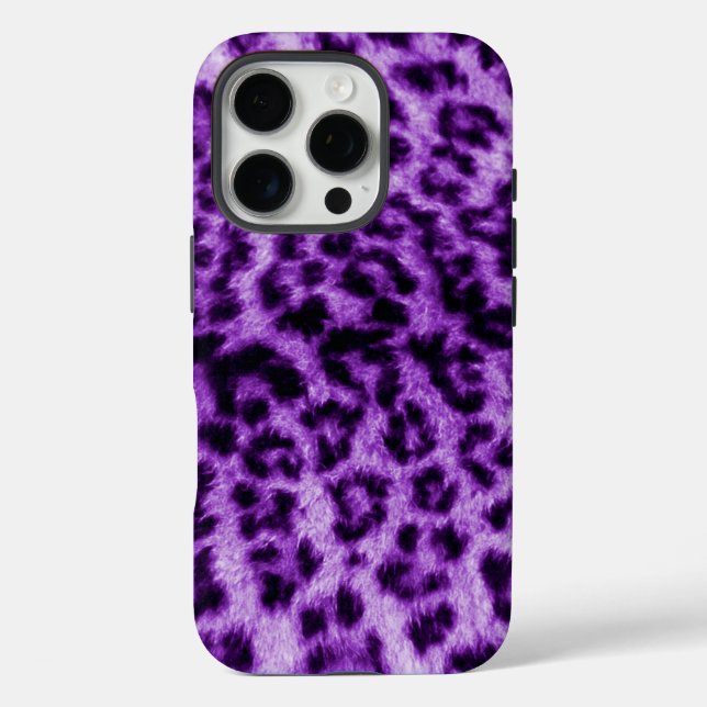 Purple Leopard Print Case-Mate iPhone Case (Back)