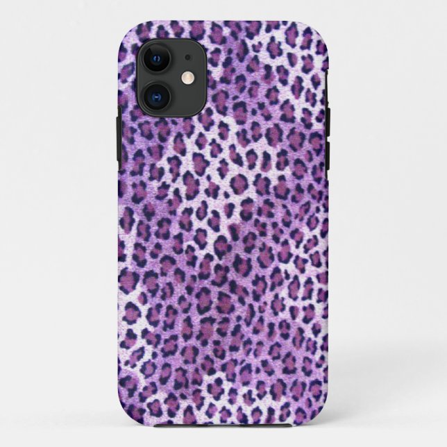 Purple Leopard Print Iphone 5S Case (Back)