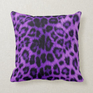 Purple Leopard Print Pillow