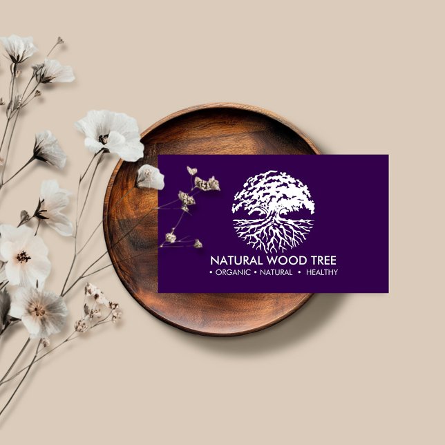 Purple Life of tree Business Card (Creator Uploaded)