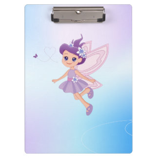 "Purple & Light Blue Clipboard" Clipboard