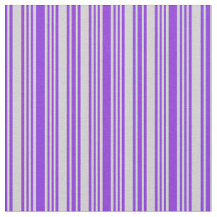 Purple & Light Grey Coloured Pattern Fabric