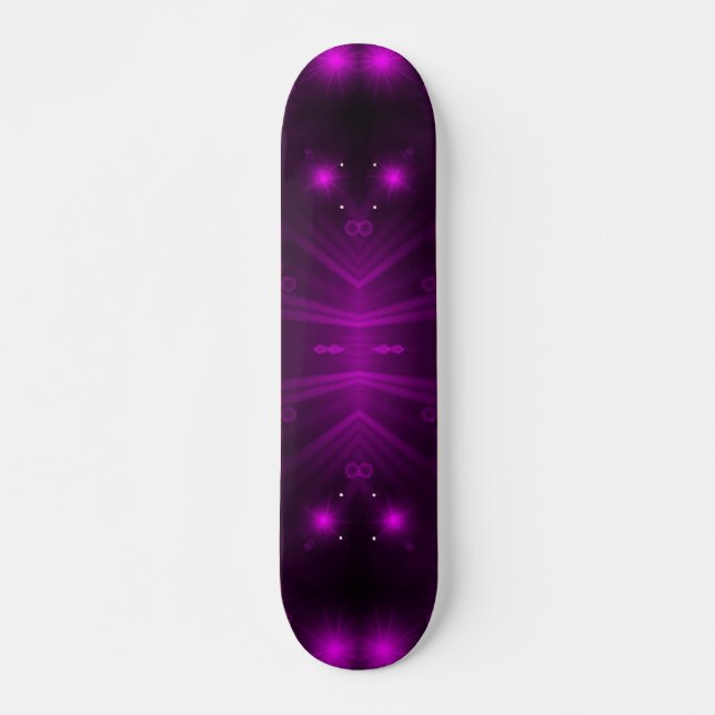 purple light stars skateboard (Front)