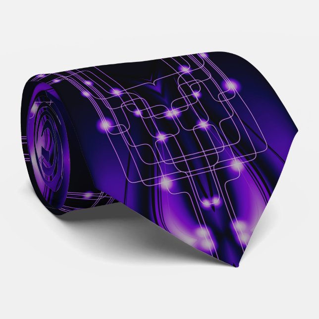 Purple Light Technology Tie (Rolled)
