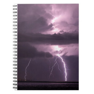 Purple lightning notebook