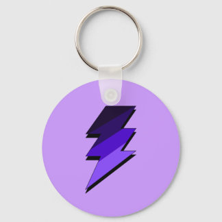 Purple Lightning Thunder Bolt Key Ring