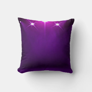 PURPLE LIGHTS THROW PILLOW! CUSHION