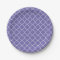 Purple Lilac and White Quatrefoil