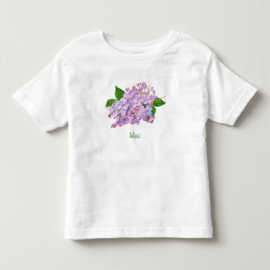 Purple lilac botanical watercolor toddler T-Shirt