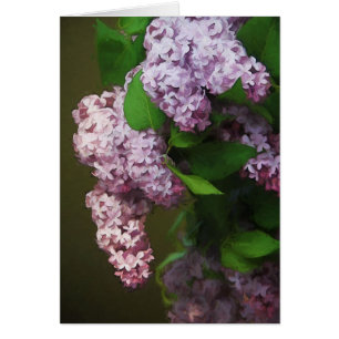 Purple Lilac Bouquet Painting