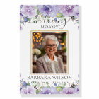 Purple Lilac Floral Funeral Memorial Picture Photo