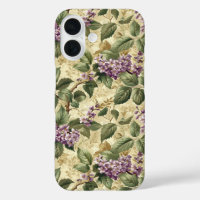 Purple Lilac Floral Party Paper Plates Tableware