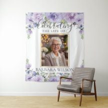 Purple Lilac Floral Picture Photo Funeral Memorial