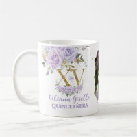 Purple Lilac Floral XV QUINCEAÑERA Quince 15 Photo