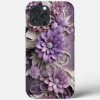 Purple Lilac flowers 3d