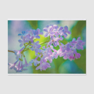 Purple Lilac Flowers Tissue Paper