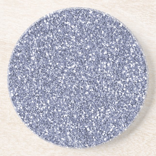 Purple Lilac Glitter Coaster (Front)