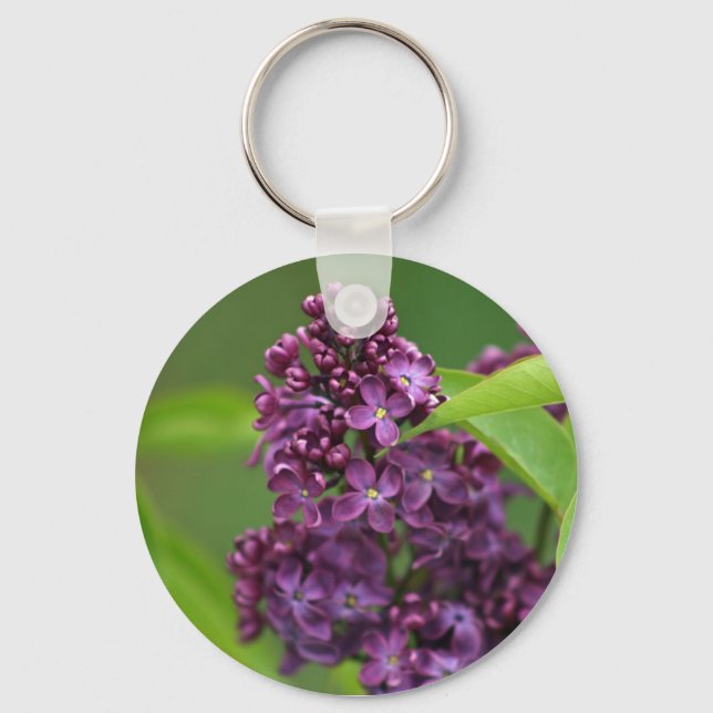 Purple Lilac Keychain (Front)