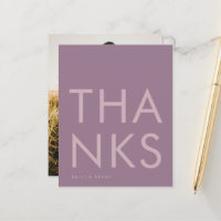 Purple Lilac Modern Monogram Bold Wedding
