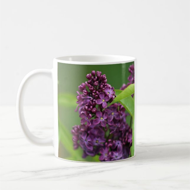 Purple Lilac Mug (Left)