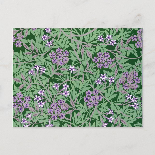 Purple-Lilac, vintage floral pattern Postcard (Front)