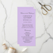 Purple Lilac Violet Simple Modern Wedding