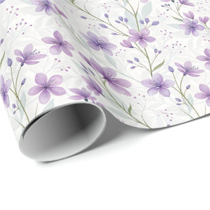 Purple Lilac  Wrapping Paper