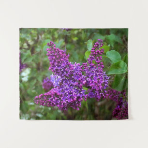 Purple Lilacs on a Spring Day Tapestry