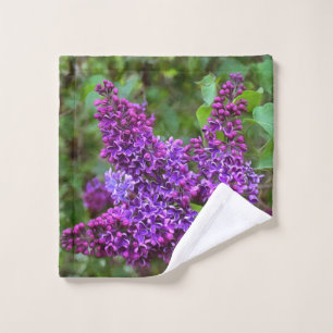 Purple Lilacs on a Spring Day Wash Cloth