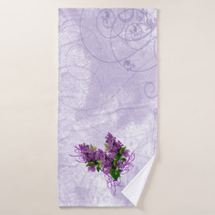 Purple Lilacs Towel Set