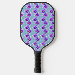 Purple Lilly of the Valley Pattern Pickleball Paddle