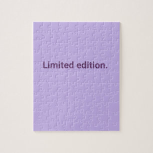 Purple Limited Edition Jigsaw Puzzle