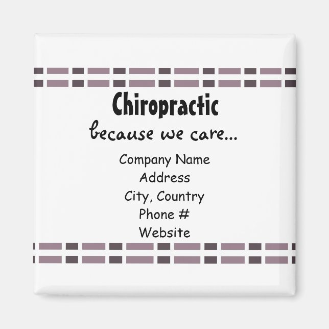 Purple Link Design Magnet (Front)