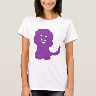 Purple Lion Zodiac Symbol Art T-Shirt