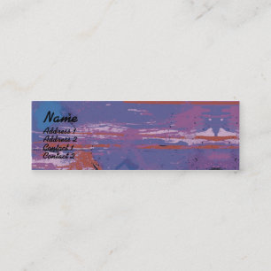 Purple Lips - Skinny Mini Business Card