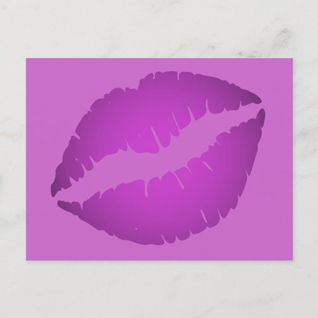 Purple Lipstick Postcard (Front)