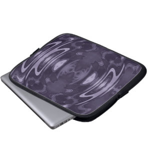 Purple Liquid Mirror Abstract Pattern Art Laptop Sleeve