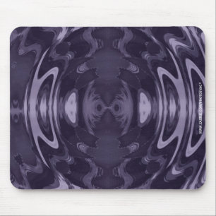 Purple Liquid Mirror Abstract Pattern Art Mouse Pad