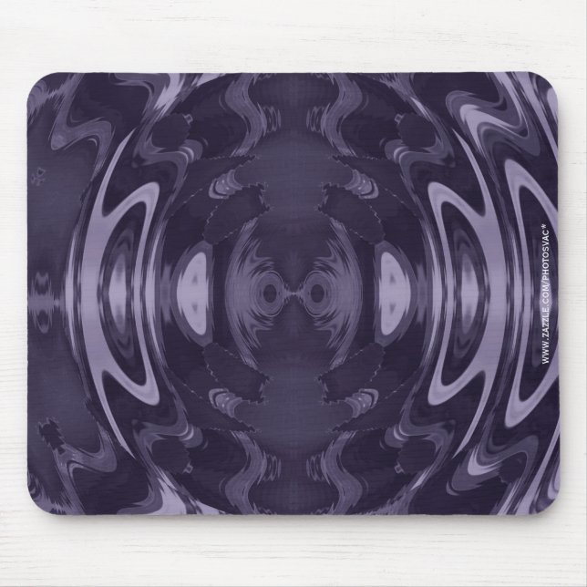 Purple Liquid Mirror Abstract Pattern Art Mouse Pad (Front)