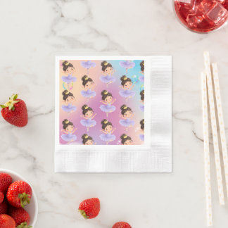Purple Little Princess Ball Napkin