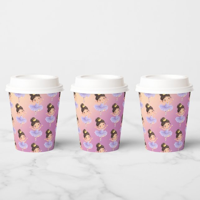 Purple Little Princess Ball Paper Cups (Multi)