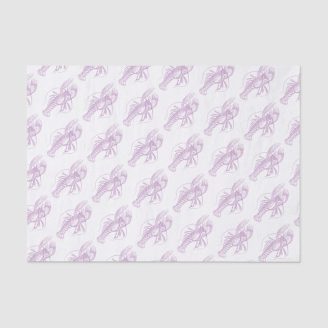 Purple Lobster Tissue Paper (Front)