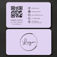 Purple Logo QR Code Professional