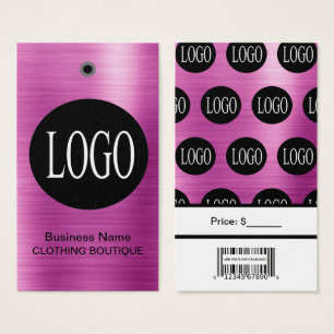 Purple Logo with Bar Code Price Tags