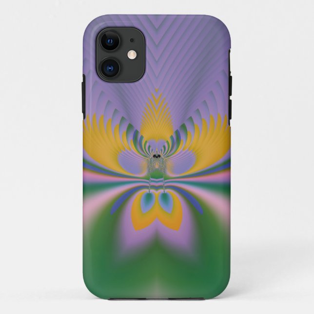 Purple Lotus Case-Mate iPhone Case (Back)