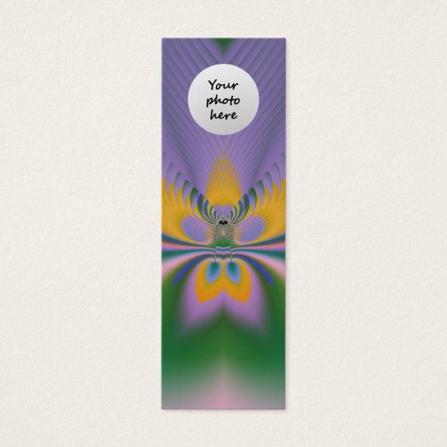 Purple Lotus Custom Bookmark (Front)