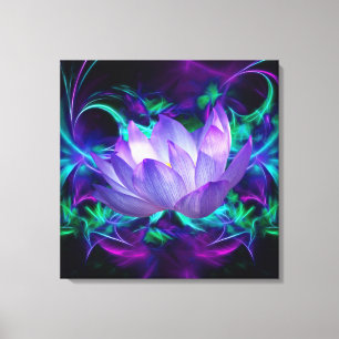 Purple Lotus flower and its meaning Canvas Print