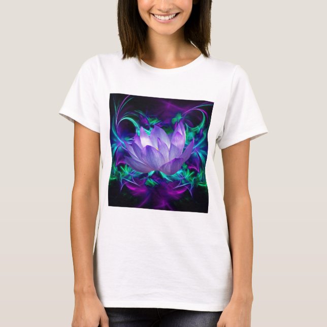 Purple lotus flower and its meaning T-Shirt (Front)