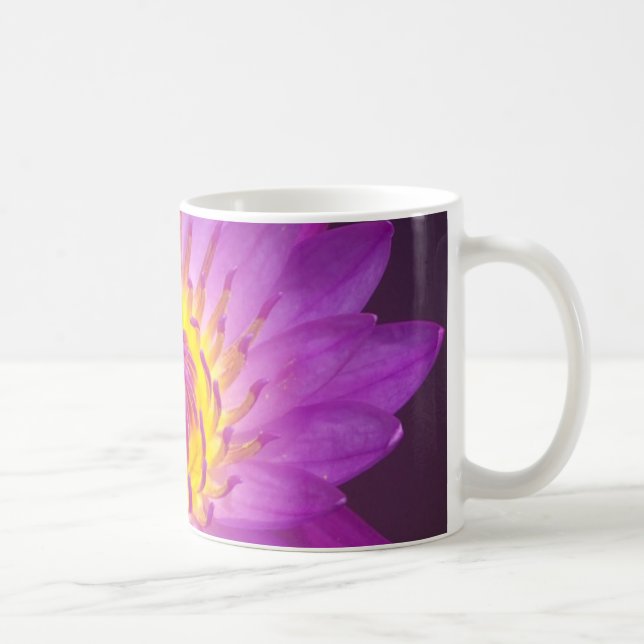 Purple Lotus Flower Coffee Mug (Right)
